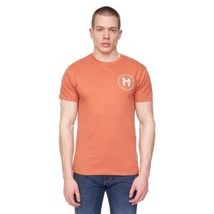 Henleys Mens Metafone Logo T-Shirt / Brick Red